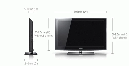 Samsung LE-32B550 TV 81,3 cm (32") Full HD Noir 3