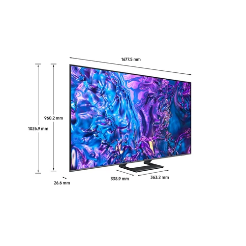 Samsung TQ75Q72DAT 190.5 cm (75") 4K Ultra HD Smart TV Wi-Fi Grey 3