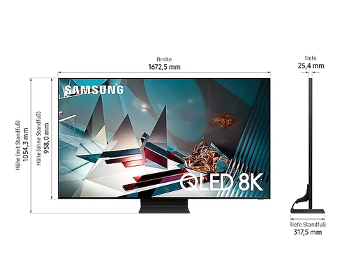 Samsung Q800T GQ75Q800T 190,5 cm (75") 8K Ultra HD Smart TV Wifi Negro 4