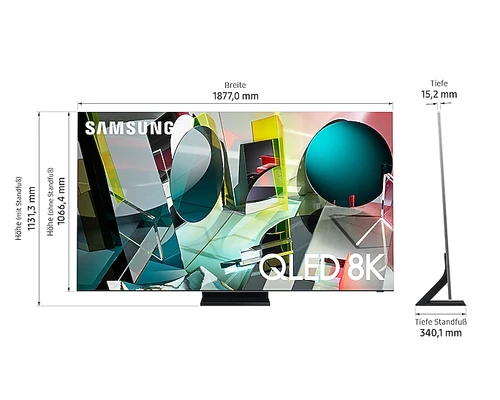 Samsung GQ85Q950T 2,16 m (85") 8K Ultra HD Smart TV Wifi Noir, Acier inoxydable 4