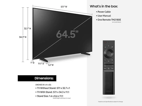 Samsung QN65Q6DAAF 165.1 cm (65") 4K Ultra HD Smart TV Wi-Fi Grey, Titanium 4