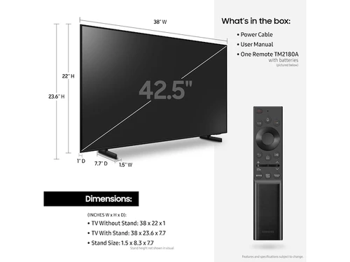 Samsung Series 8 UN43AU8000 109.2 cm (43") 4K Ultra HD Smart TV Wi-Fi Black 4