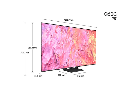 Samsung Q60C QN75Q60CAF 190.5 cm (75") 4K Ultra HD Smart TV Wi-Fi Black 5
