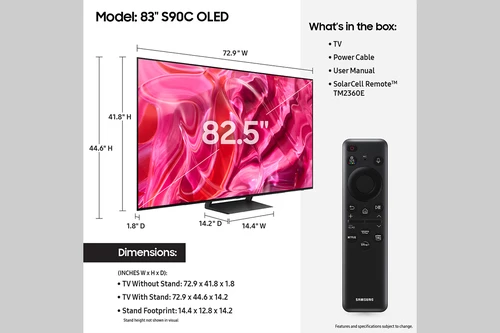 Samsung QN83S90CAEXZA TV 2.11 m (83") 4K Ultra HD Smart TV Wi-Fi Black, Titanium 5