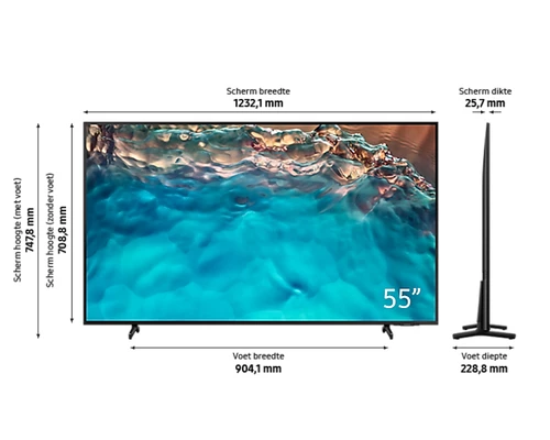 Samsung Series 8 UE55BU8000 139,7 cm (55") 4K Ultra HD Smart TV Wifi Noir 4