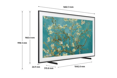 Samsung The Frame 2023 75” QLED 4K HDR Smart TV with S801B Lifestyle Ultra Slim Soundbar 7