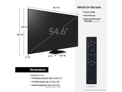 Samsung QN85B 190,5 cm (75") 4K Ultra HD Smart TV Wifi 7