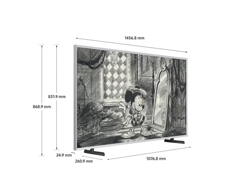Samsung Disney100 Edition - 65" The Frame LS03B Art Mode QLED 4K HDR Smart TV (2023) 8