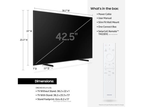 Samsung The Frame QN43LS03BAF 109,2 cm (43") 4K Ultra HD Smart TV Wifi Negro 8