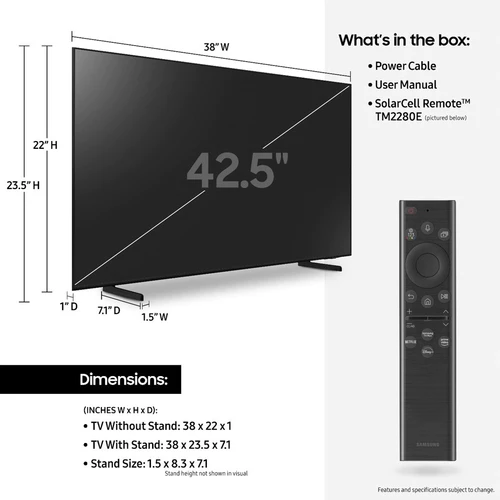 Samsung QN43Q60BAF 109,2 cm (43") 4K Ultra HD Smart TV Wifi 8