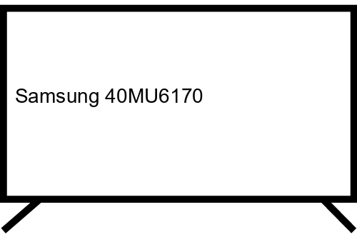 Samsung 40MU6170 101,6 cm (40") 4K Ultra HD Smart TV Negro, Plata