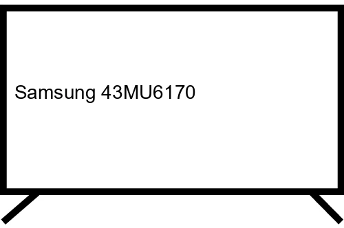 Samsung 43MU6170 109,2 cm (43") 4K Ultra HD Smart TV Noir, Argent
