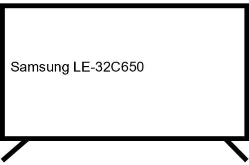 Samsung LE-32C650 81.3 cm (32") Full HD Black