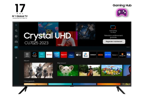 Samsung Series 7 TV Crystal UHD 55" 55CU7025 2023, 4K, Smart TV