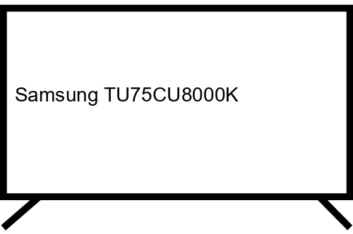 Samsung Series 8 TU75CU8000K 190.5 cm (75") 4K Ultra HD Smart TV Wi-Fi Black