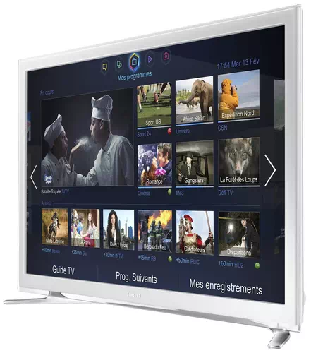 Samsung UE22F5410 TV 55.9 cm (22") Full HD Smart TV Wi-Fi Silver, White