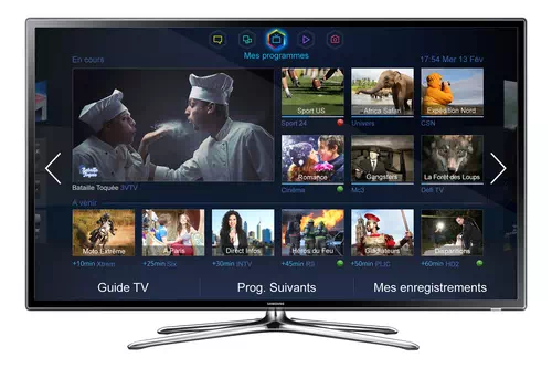 Samsung UE40F6320 TV 101,6 cm (40") Full HD Smart TV Wifi Noir, Chrome, Argent