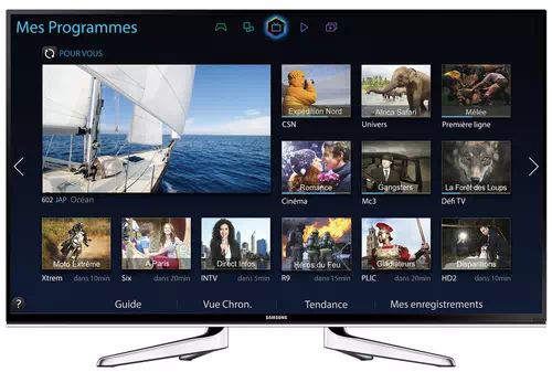 Samsung UE48H6640 121,9 cm (48") Full HD Smart TV Wifi Noir, Argent
