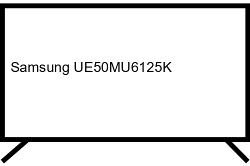 Samsung UE50MU6125K 127 cm (50") 4K Ultra HD Smart TV Wifi Noir, Argent