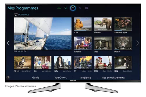 Samsung UE55H6650SL 139,7 cm (55") Full HD Smart TV Wifi Noir, Métallique