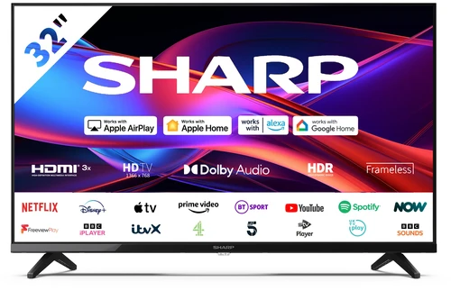 Sharp 1T-C32GD2225K TV 81,3 cm (32") HD Smart TV Wifi Noir 0