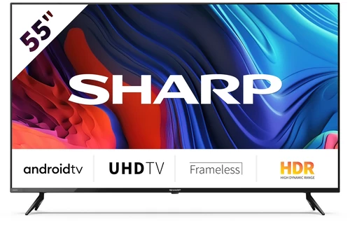 Sharp 4T-C55FL1KL2AB TV 139,7 cm (55") 4K Ultra HD Smart TV Wifi Noir 0