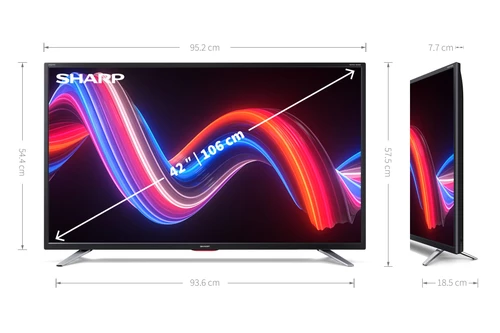 Sharp Aquos 42EE4E TV 106,7 cm (42") Full HD Smart TV Wifi Noir 5
