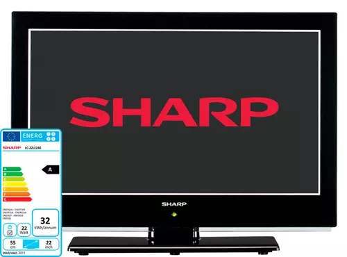 Sharp LC-22LE240EX Televisor 55,9 cm (22") Full HD Negro