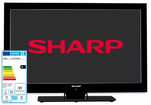 Sharp LC-22LE510E Televisor 55,9 cm (22") Full HD Negro