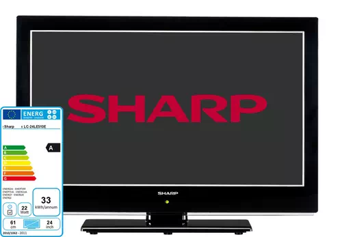 Sharp LC-24LE510E TV 61 cm (24") Full HD Black