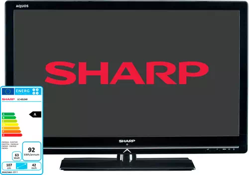 Sharp LC-42LE40E Televisor 106,7 cm (42") Full HD Negro