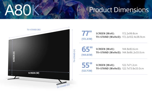 Sony XR-55A80K 139.7 cm (55") 4K Ultra HD Smart TV Wi-Fi Black 1