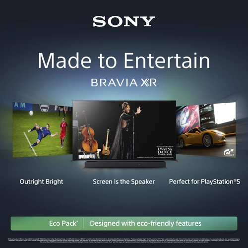Sony XR-83A84L 2.11 m (83") Quad HD Smart TV Wi-Fi Black, Titanium 1