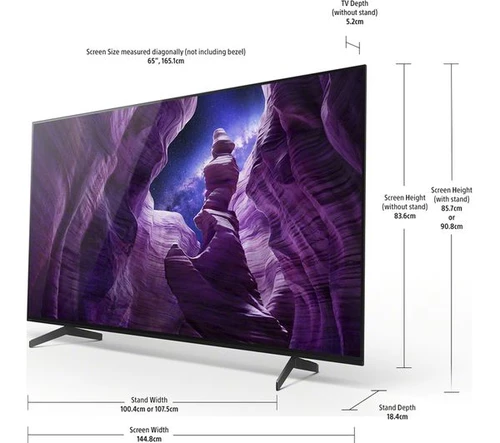 Sony BRAVIA® KD65A8 - 65-inch - OLED - 4K Ultra HD (UHD) - High Dynamic Range (HDR) - Smart TV (Android TV™) - (Black) 6