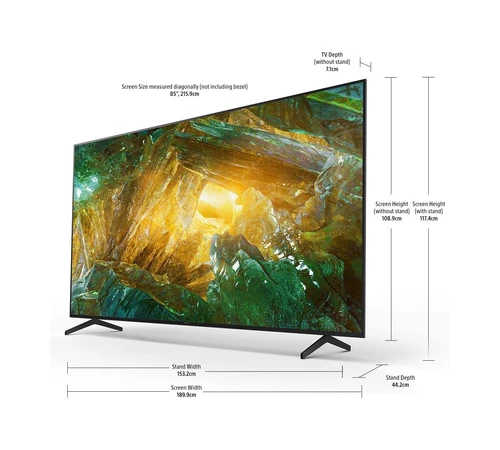 Sony 85&quot; KE85XH8096BU LED TV 2,16 m (85") 4K Ultra HD Smart TV Wifi Noir 6