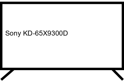 Changer la langue Sony KD-65X9300D