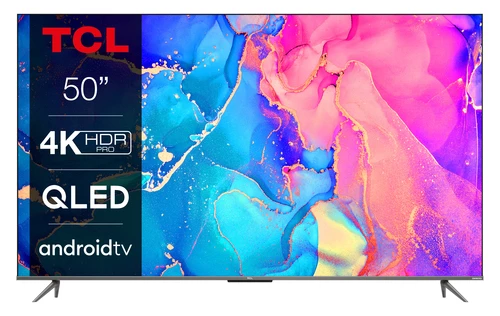 TCL C63 Series 50C635K TV 127 cm (50") 4K Ultra HD Smart TV Wi-Fi Silver, Stainless steel 0