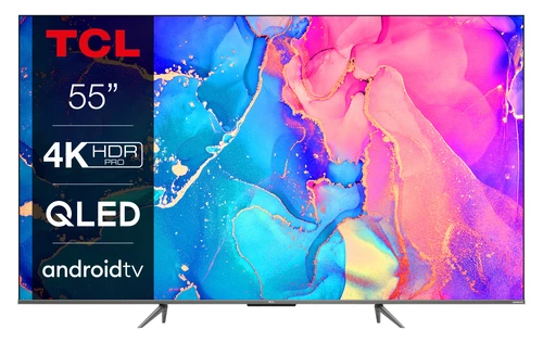 TCL C63 Series 55C635K TV 139.7 cm (55") 4K Ultra HD Smart TV Wi-Fi Silver, Stainless steel 0