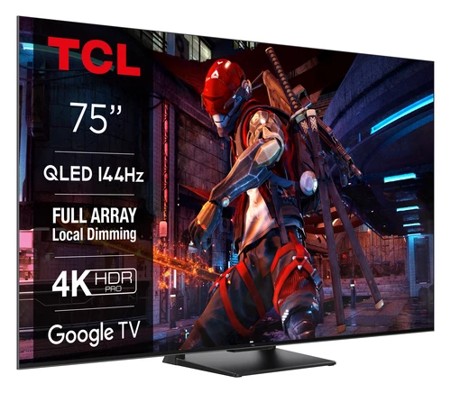 TCL C74 Series 75C745K TV 190.5 cm (75") 4K Ultra HD Smart TV Wi-Fi Black 0