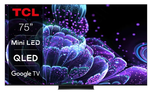 TCL C83 Series 75C835 4K Mini LED QLED Google TV 0