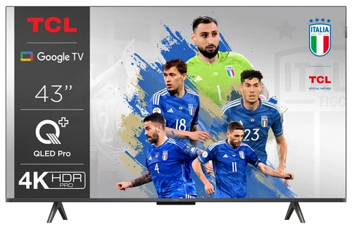 TCL Serie C6 Smart TV QLED 4K 43" 43C655, Dolby Vision, Dolby Atmos, Google TV 0