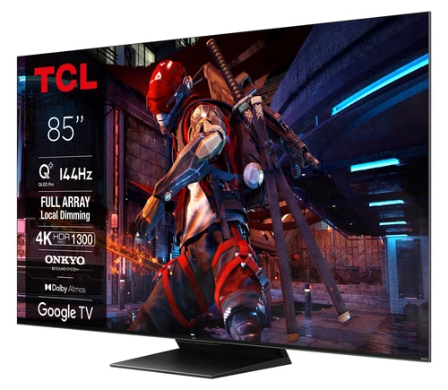 TCL QLED870 Series 85QLED870 TV 2.16 m (85") 4K Ultra HD Smart TV Black 1300 cd/m² 1
