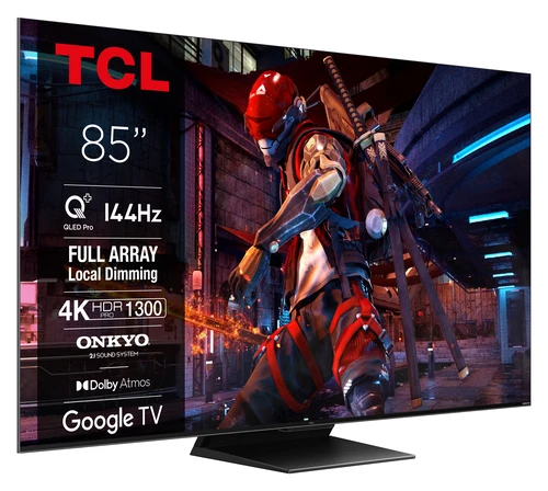 TCL QLED870 Series 85QLED870 TV 2.16 m (85") 4K Ultra HD Smart TV Black 1300 cd/m² 2