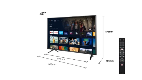 TCL S52 Series 40S5200K TV 101,6 cm (40") Full HD Smart TV Wifi 3