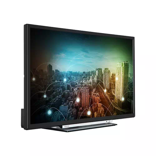 Toshiba 24W3753 HD LED TV 61 cm (24") Smart TV Wifi Noir 1