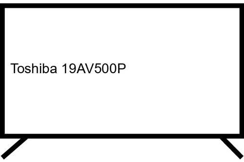 Toshiba 19AV500P Televisor 48,3 cm (19") WXGA Negro