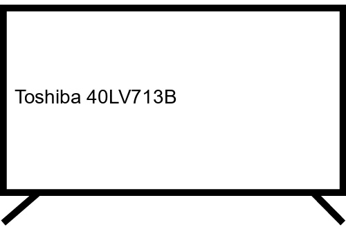 Toshiba 40LV713B TV 101,6 cm (40") Full HD Noir